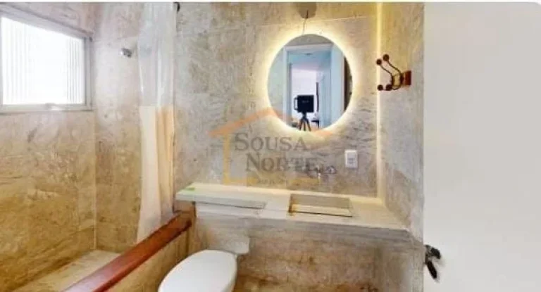 Imagem Apartamento 60m², 2 dormitórios, armários embutidos, piso em mármore, ar condicionado quente e f...