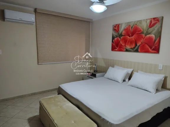 Imagem Lindo apartamento com 3 Suítes na orla das Pitangueiras com lazer, Guarujá-SP - 142m², 2 Salas, 4 Banheiros e 1 Vaga de Garagem!