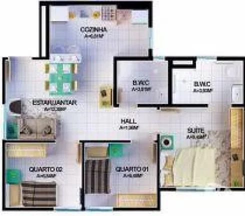 Imagem Minha Casa Minha Vida para Venda, Todos os Santos, 3 dormitórios, 1 suíte, 2 banheiros, 1 vaga