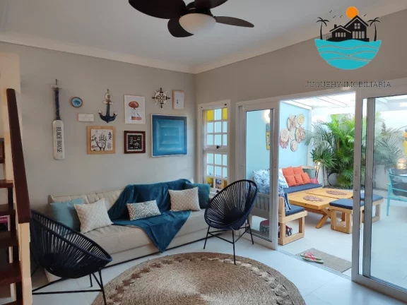 Imagem Casa para Aluguel de Temporada em Juquehy, com 5 quantos, sendo 02 suítes, Piscina, Sauna, 250m da praia, máx. 10 pessoas | Juquehy Imobiliária