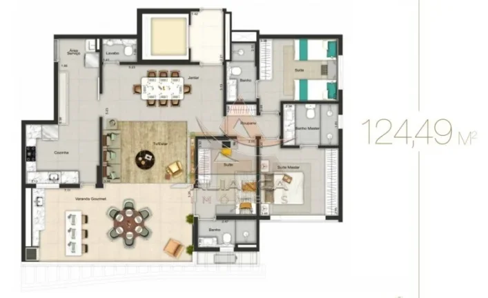 Imagem Apartamento - Ribeirão Preto - Jardim Olhos D'água