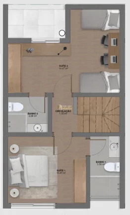 Imagem Sobrado em Condomínio com 2 Dormitorio(s) localizado(a) no bairro MARIO QUINTANA em Porto Alegre / Rio Grande do Sul Ref.:57580643