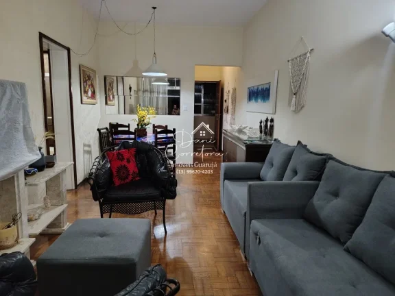 Imagem Apartamento à venda em Guarujá-SP, Pitangueiras: 2 quartos, 2 salas, 2 banheiros, 80m² de área!