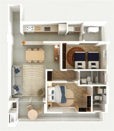 Imagem APARTAMENTO COM 76.31 m² - GUILHERMINA - PRAIA GRANDE SP