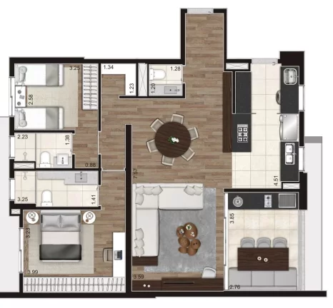 Imagem APARTAMENTO RESIDENCIAL em Campinas - SP, Cambuí