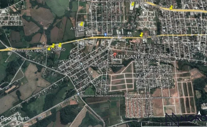 Imagem Lote 481 m² no Residencial Santa Júlia – Camobi, próximo à UFSM!