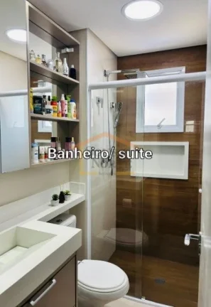 Imagem Apartamento 2 dormitórios, sendo 1 suíte, banheiro social, sala 2 ambientes, sacada gourmet, cozin...