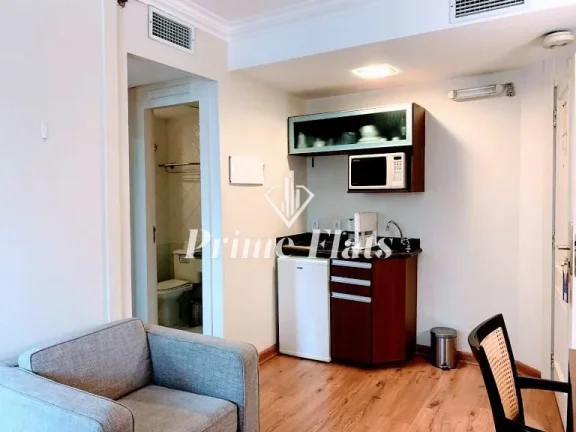 Imagem Flat disponível para locação no The World, com 30m², 1 dormitório e 1 vaga de garagem