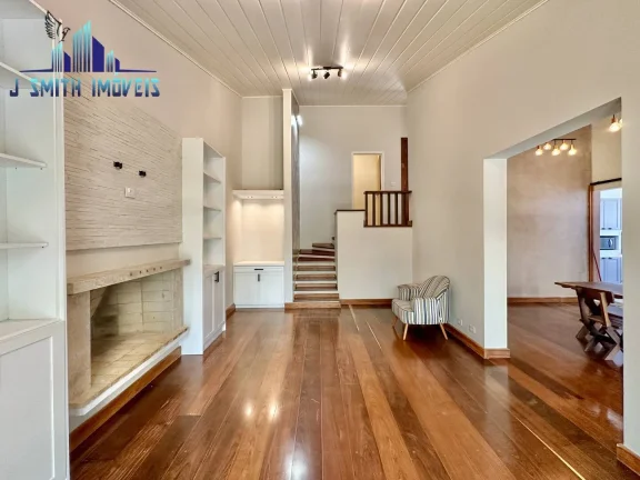 Imagem Casa em condominio. 1.605 m² terreno, 4 dorm/1ste + escritório e gourmet!