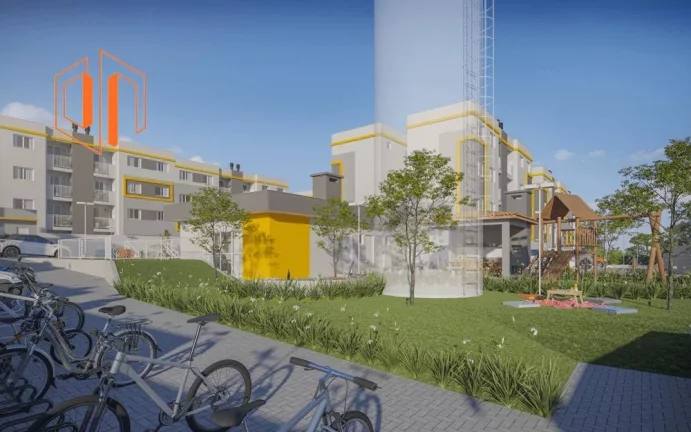 Imagem Apartamento para Venda em Pinhais, Jardim Amélia, 2 dormitórios, 1 banheiro, 1 vaga