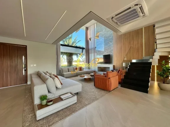 Imagem Sobrado Beira Lago, mobiliado e decorado com 05 suítes sacada/piscina