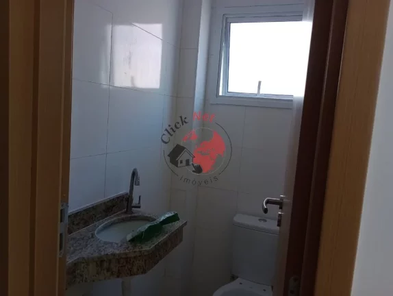 Imagem Apartamento 57m², 1 suíte, banheiro com box vidro), varanda gourmet , bairro Guilhermina, Praia grande