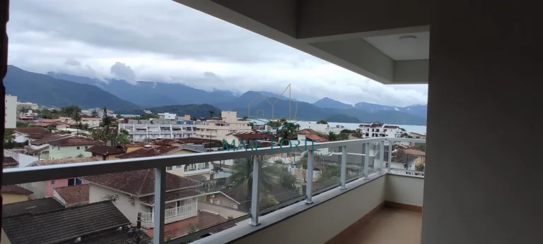 Imagem Prédio novo com varanda gourmet e piscina com borda infinita com vista para o Mar
