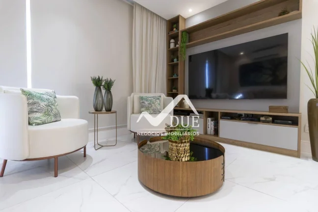Imagem VISTA MAR, PORTEIRA FECHADA, ANDAR ALTO,Apartamento com 1 dormitório à venda, 74 m² por R$ 910.000 - Embaré - Santos/SP