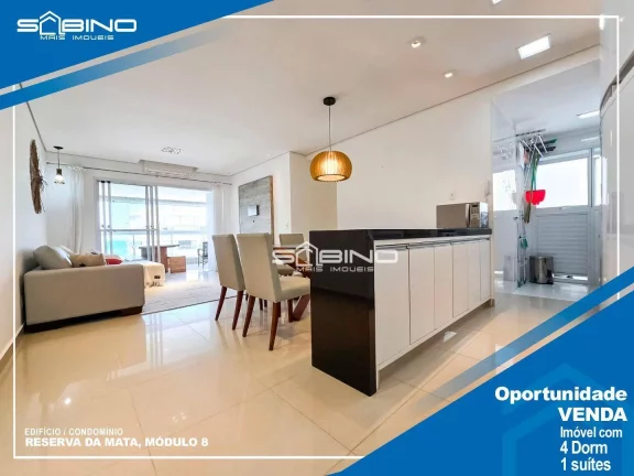 Imagem Apartamento à Venda e Locação Anual no Reserva da Mata, com 4 dormitórios 1 suíte 120m² de área útil