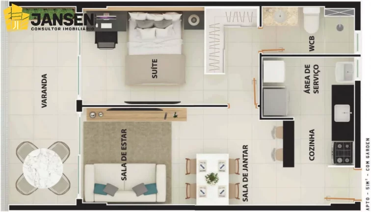 Imagem MINDSET, APARTAMENTOS COM 01, 02 E 03 QUARTOS EM MANAÍRA