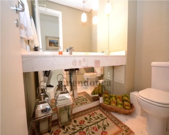 Imagem Apartamento com amplo living para 03 ambientes com piso todo em mármore, terraço, lavabo, 04 suít...