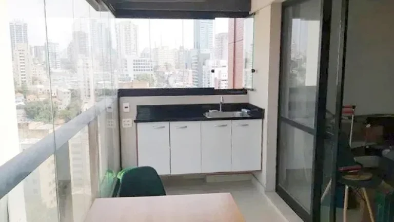 Imagem Apartamento 38M², 1Q, 1 Banheiro, 1 Vaga, Móveis Planejados e Embutidos, Terraço Envidraçado, Piscina, Piscina Aquecida, Quadra de Tênis, Deck Molhado