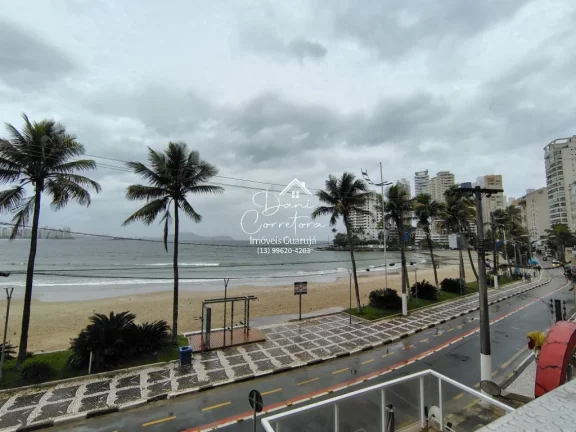Imagem Apartamento com 3 suítes frente mar nas Astúrias, Guarujá-SP - 192m², 2 salas, 5 banheiros, 2 vagas com salão gourmet