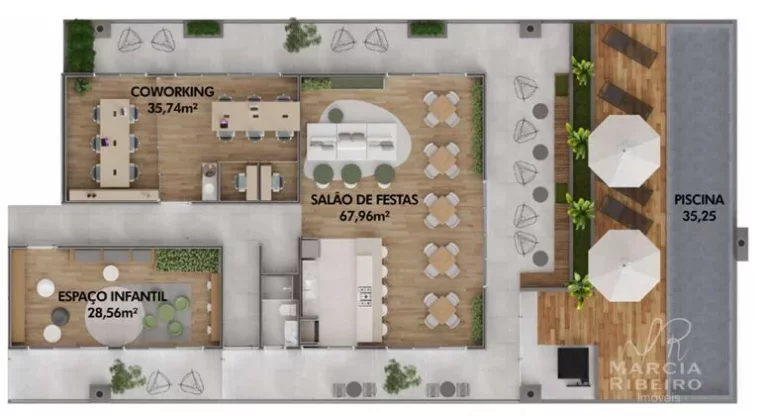 Imagem Studio duplex com terraço