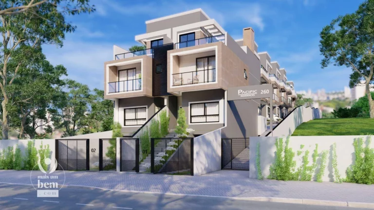 Imagem Sobrado com 3 Quartos, 3 Suites, Churrasqueira, Hidromassagem, à venda, 156 m² por R$ 1.584.522 - Mercês - Curitiba/PR