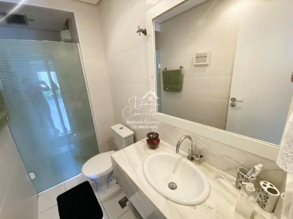Imagem Apartamento com lazer à venda em Pitangueiras, Guarujá-SP: 3 quartos, 2 suítes, 2 salas, 3 banheiros, 2 vagas, 124m².