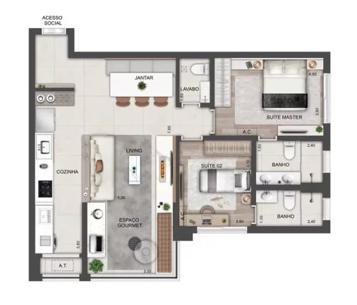 Imagem Ledge Brooklin - Residencial
