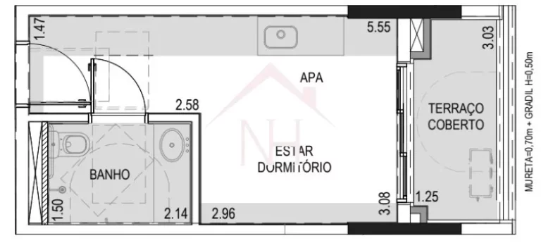 Imagem studio em Alto da Boa Vista 24m c/ dormitório, terraço, Brinquedoteca, Piscinas, salão de jogos e festas, playground, academia, lobby, espaço gourmet