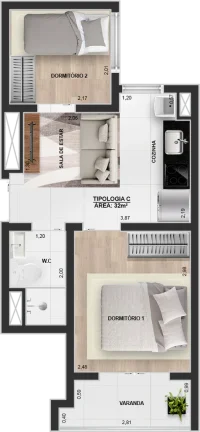 Imagem APARTAMENTO RESIDENCIAL em São Paulo - SP, Vila Ponte Rasa