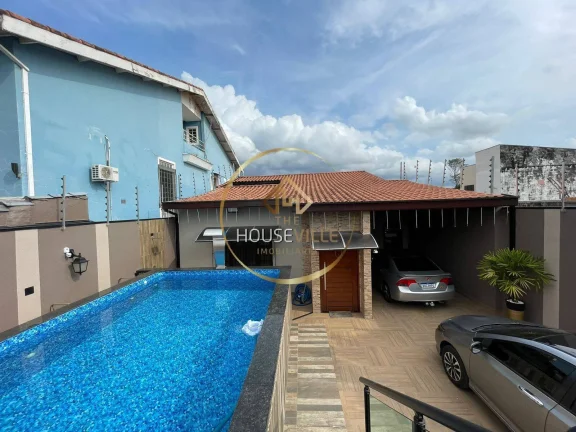 Imagem Casa térrea, 4 dormitórios (2 suítes), 3 vagas. Jd Flórida, Jacareí.