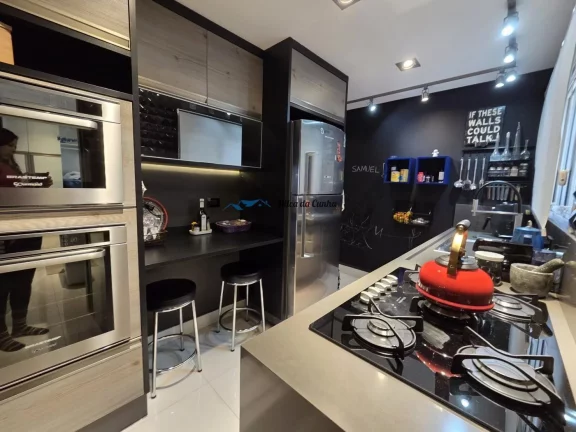 Lindo Apartamento para Venda no Condomínio Clube Domo Life, com 3 dormitórios, com 123m², 2 vagas, varanda Gourmet, Centro de São Bernardo do Campo