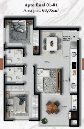 Imagem Apartamento na planta em Camboriú, Bairro São Francisco