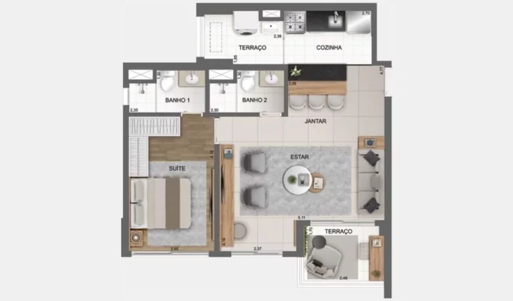 Imagem APARTAMENTO RESIDENCIAL em São Paulo - SP, Chácara Santo Antônio (Zona Sul)