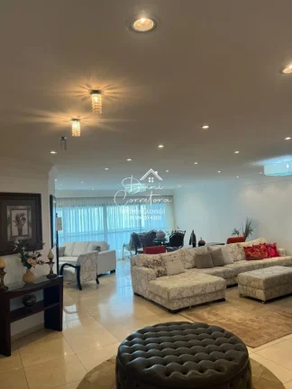 Imagem Apartamento de luxo para locação no Jardim Astúrias, Guarujá-SP: 4 quartos, 4 suítes, 3 salas, 5 banheiros, 3 vagas, 350m².