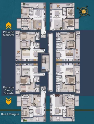 Imagem Apartamento com 2 Quartos à Venda, 130 m² em Bombinhas - Bombinhas