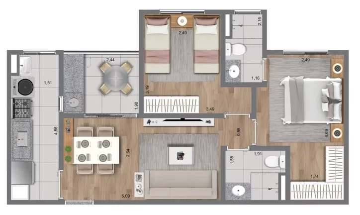 Imagem APARTAMENTO em CONSTRUÇÃO