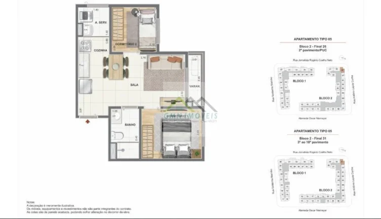 Imagem Orla Central - Lançamento em Niterói - Apartamento 2 quartoS, suíte e vaga