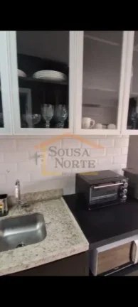 Imagem Apartamento com 25m², dispõe de 1 dormitório, 1 banheiro, sacada, cozinha integrada, mobiliado. 
...