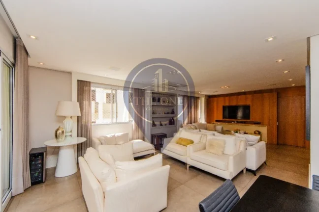 Imagem Apartamento de Luxo no Paraíso: 3 quartos, 3 suítes, 2 salas, 5 banheiros, 4 vagas de garagem, 220m² - São Paulo-SP
