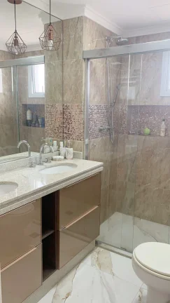 Imagem Apartamento 134M², 3Q, 3 Suítes, 4 Banheiros, 2 Vagas, 1 Lavabo, Varanda Gourmet, Academia, Churrasqueira, Piscina, Salão de Festas e Jogos, Depósito.