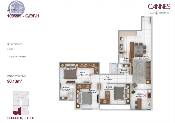 Imagem Apartamento 3 dormitórios!