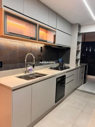 Imagem Apartamento com ar condicionado e móveis planejados,3 dormitórios(1 suite)2vagas