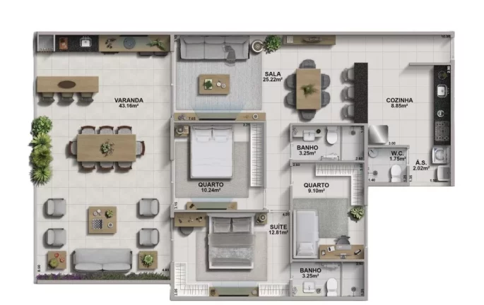 Imagem Aveiro - Apartamento à venda no bairro Recreio dos Bandeirantes - Rio de Janeiro/RJ