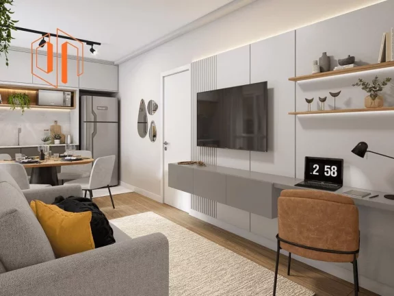 Imagem Apartamento para Venda em Pinhais, Jardim Amélia, 2 dormitórios, 1 banheiro, 1 vaga