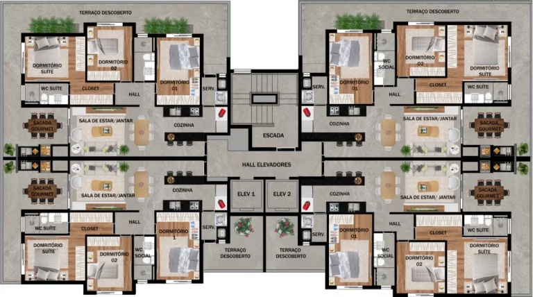 Imagem OAK Curitiba - Apartamento à venda no bairro Boa Vista - Curitiba/PR