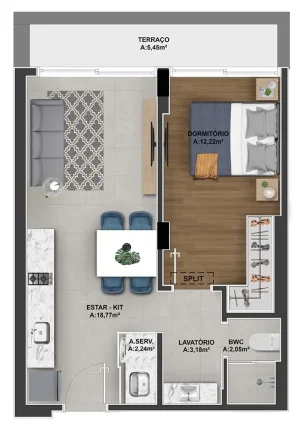Imagem Apartamento 2 Dormitórios para venda em Florianópolis - SC