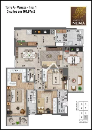 Imagem Apartamento com 2 dormitórios à venda, 87 m² por R$ 1.200.000,00 - Gonzaga - Santos/SP