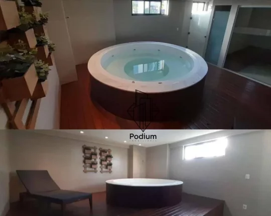 Imagem Apartamento com varanda/sacada gourmet, móveis projetados e vista para o mar em condomínio club no Altiplano Cabo Branco -AP2825.