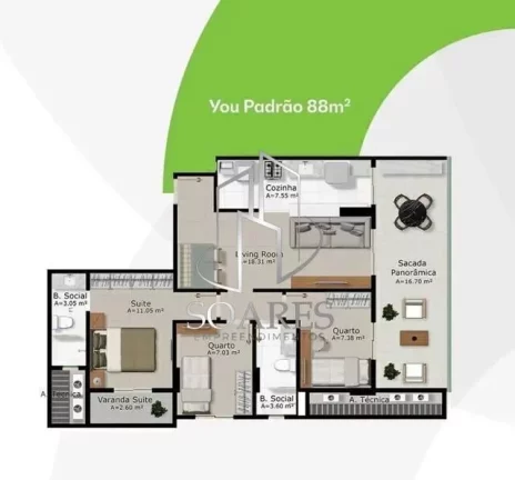 Imagem You Residence Um novo empreendimento com apartamentos para você e sua família.14