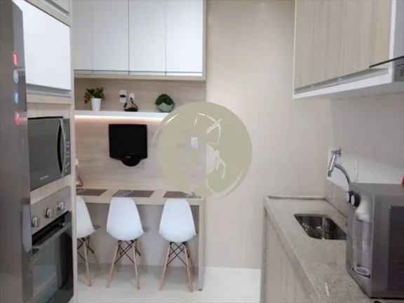Imagem APARTAMENTO COM DUAS VAGAS DE GARAGEM PARALELAS, SALA 2 AMBIENTES, SACADA FECHADA COM VIDROS (VETRO ...
